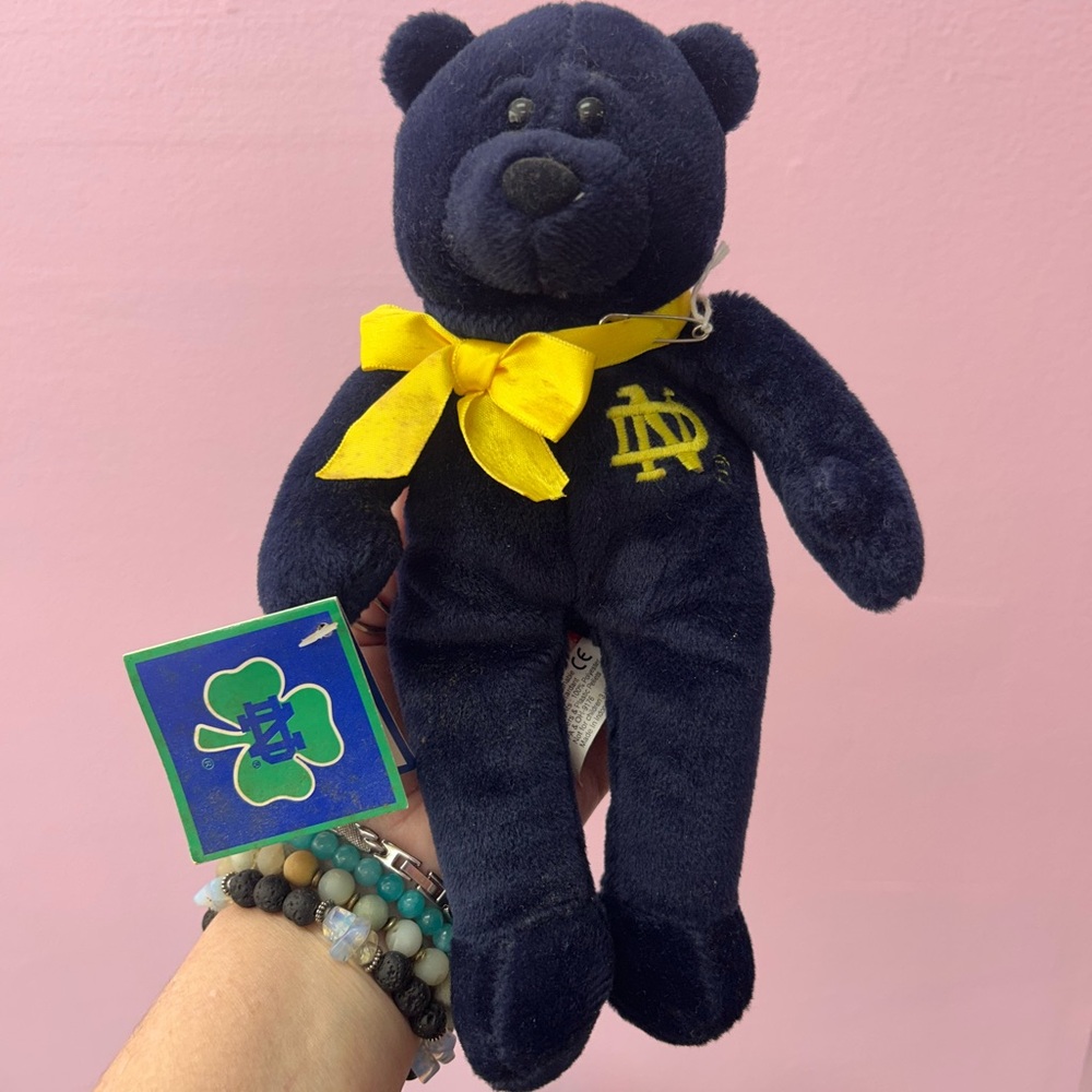 Vintage University of Notre Dame Bean Bear